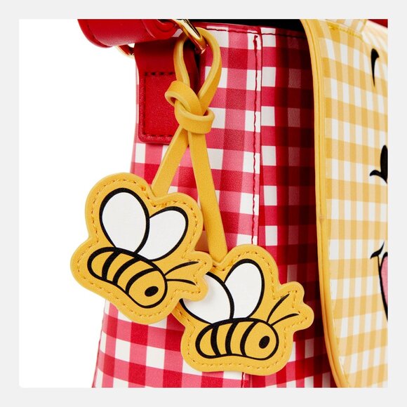 LOUNGEFLY Winnie the Pooh Gingham Crossbody Bag - Picture 7 of 14